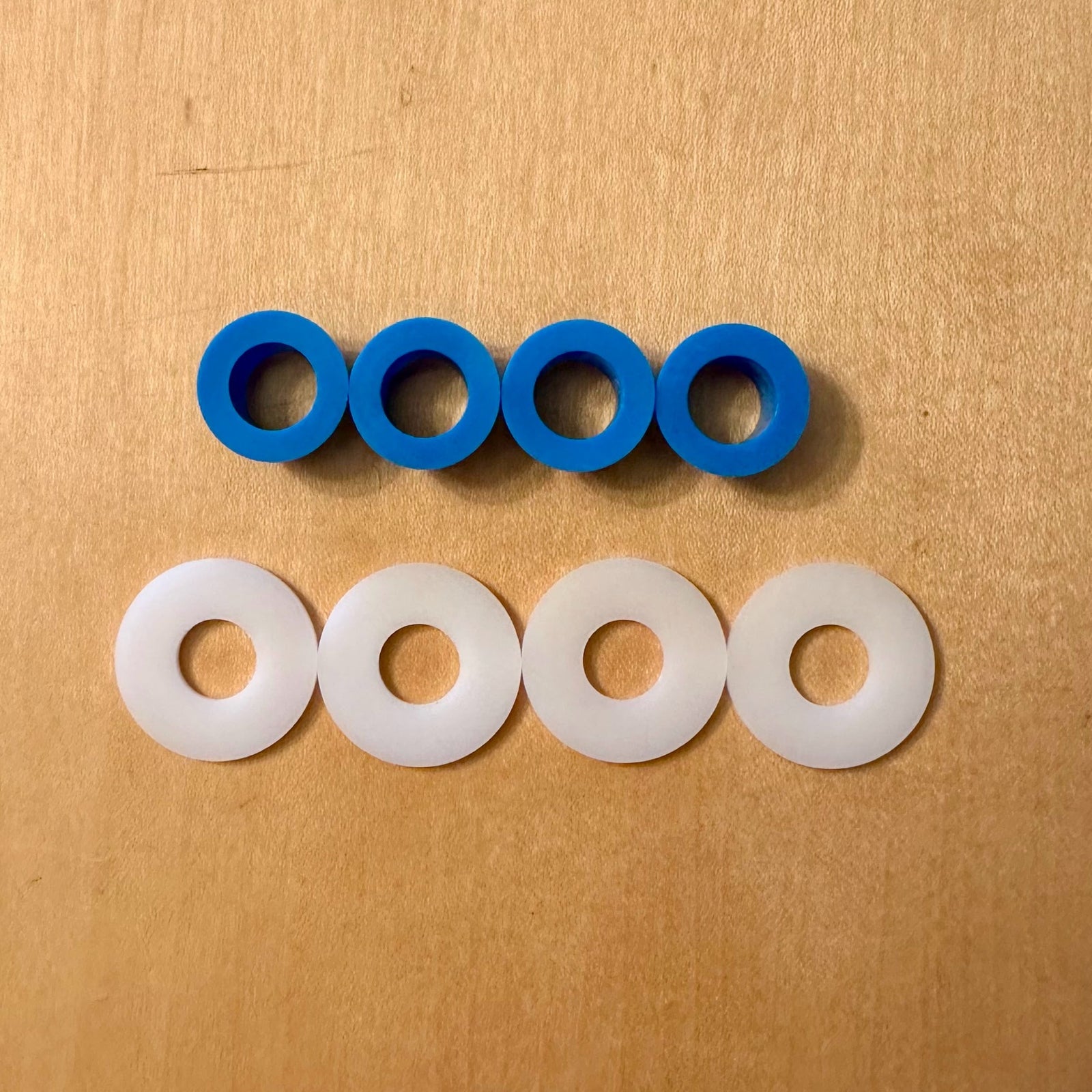 Blue Plastic Bushings for Roller Stones that use SS Stone Holders