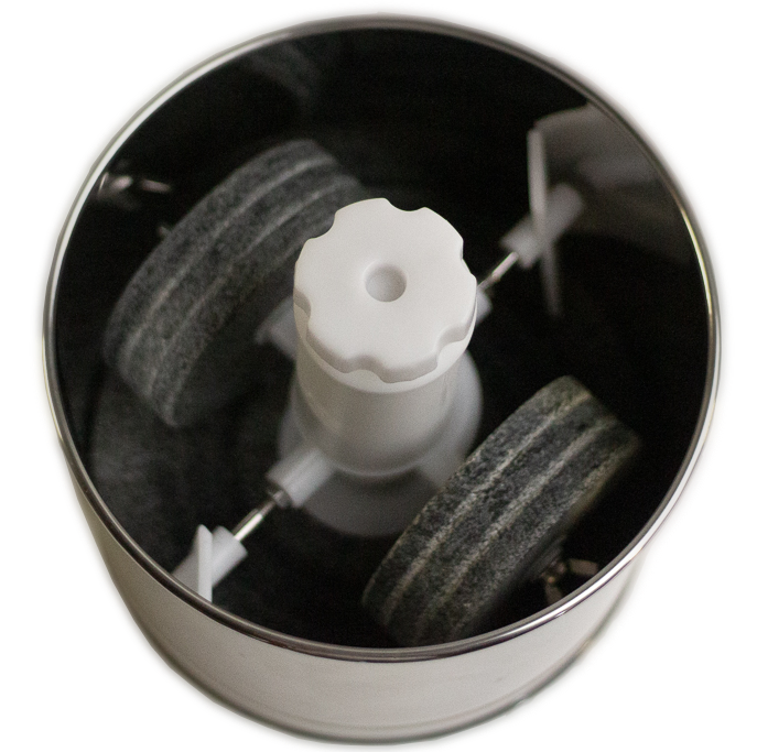 Refurbished Premier 8 lb Chocolate Refiner Drum and Roller Stone Kit - SALE