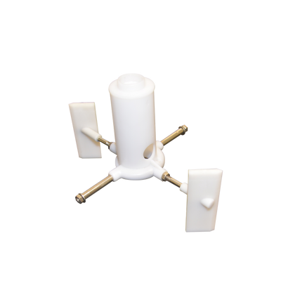 Generation 3: Round top Plastic Stone Holder for Premier 10 lb Tilting Chocolate Refiner