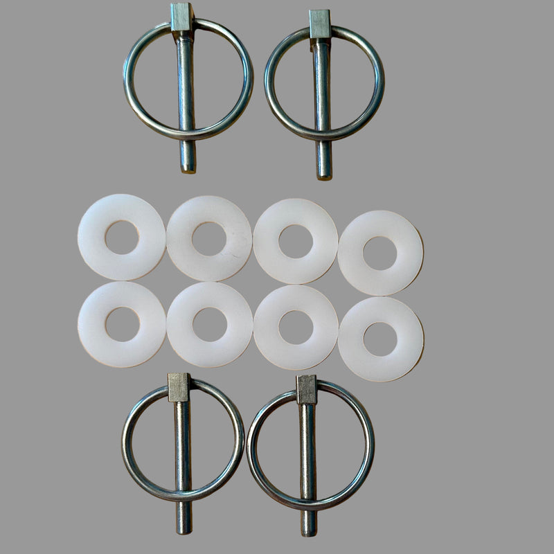 Stainless Steel End Clips and Washers