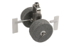 Refurbished Premier 10 lb Tilting Chocolate Refiner Drum and Hybrid Roller Stone Kit - SALE