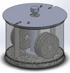 Premier Tilting Chocolate Refiner 10 lbs with Stainless Steel Stone Holder