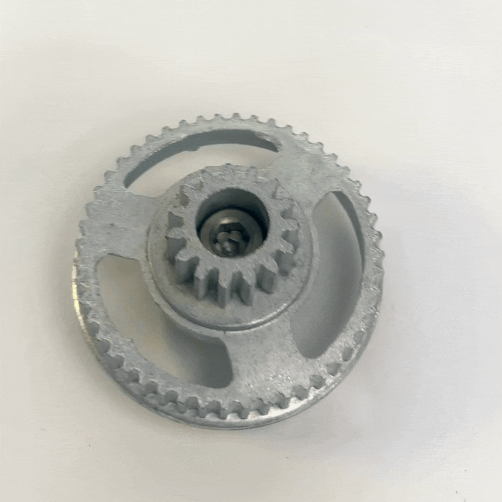 Aluminum Gear with Bearing for Tilting with No-Slip Gear System (1).gif