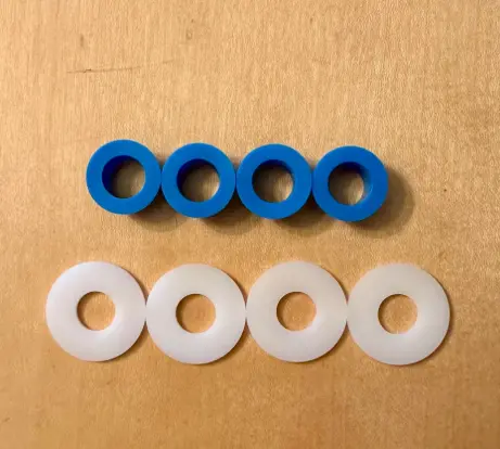 Blue Plastic Bushings for Roller Stones that use SS Stone Holders