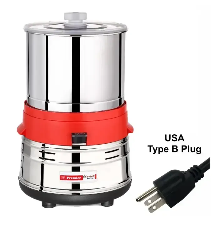 [03926] Premier Chocolate Refiner - 8 lbs Hybrid Plastic (110 Volts)